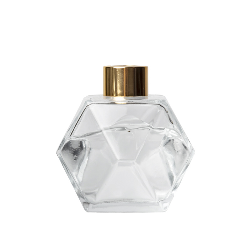 Flameless rattan volatile aromatherapy bottle, glass vase, transparent aromatherapy essential oil bottle, flower arrangement hydroponic flower vase, glass bottle Item Picture