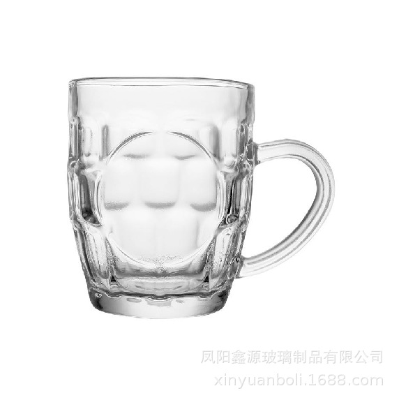 Creative gifts from advertising cup manufacturers, pineapple glass water cups, beer mugs, insurance company logos, glass handle cups Item Picture