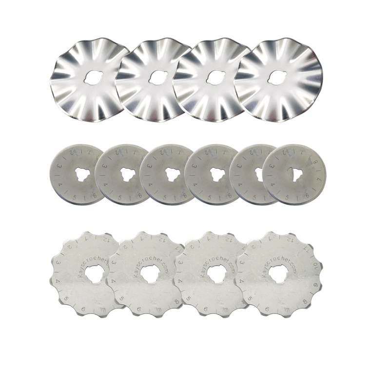 45mm rotating roller round blade, small round blade, paper cutting blade, stainless steel fabric cutting blade, sharp and durable Item Picture