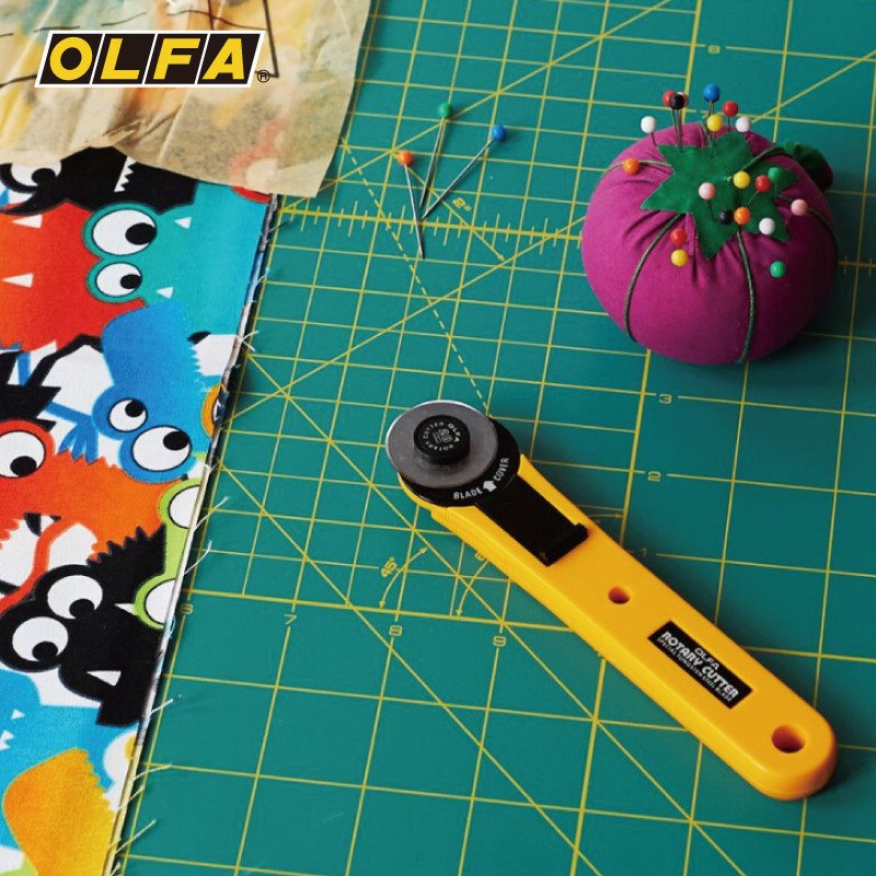 The Japanese OLFA type rotary knife, fabric cutting knife and fabric splicing knife can cut the RTY series in any curve Specification drawing