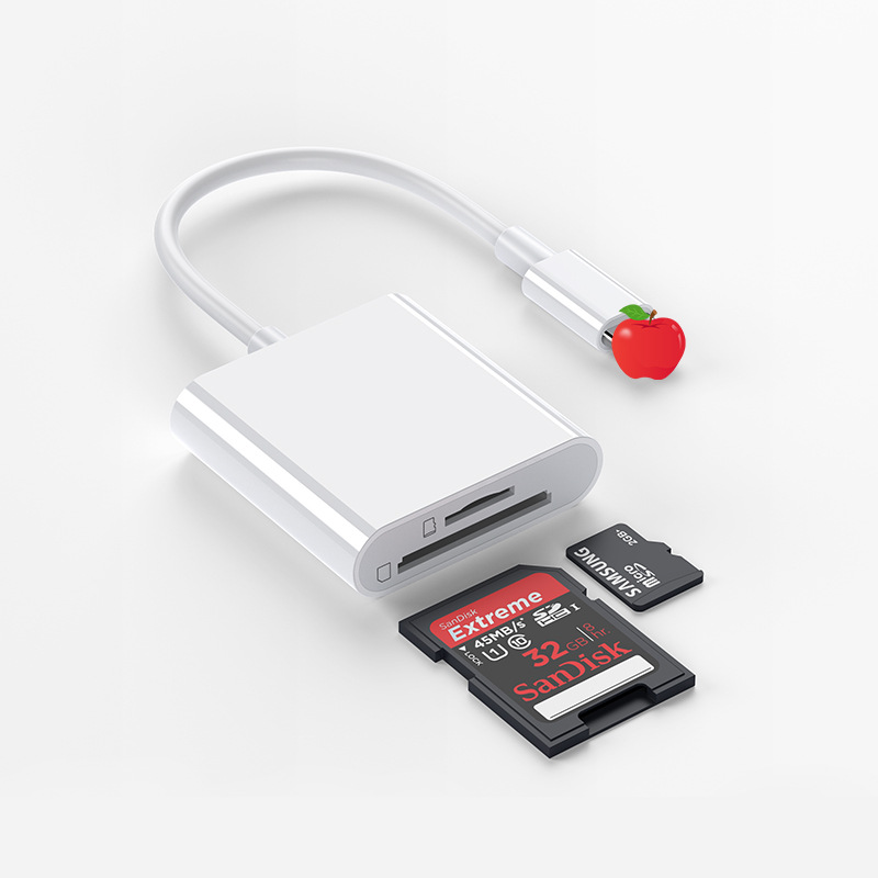 Compatible with Apple phone card reader, all-in-one camera, SD card, TF card, memory card converter, multi-functional adapter Item Picture
