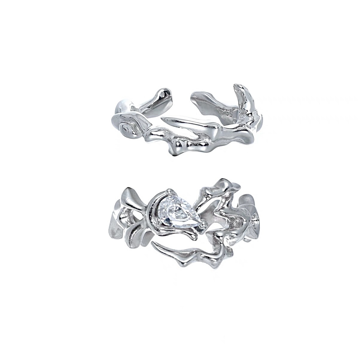 A niche design with a high-end feel, dopamine open ring, a cold and light luxury ring for women on Instagram, a unique and versatile ring for Internet celebrities Item Picture