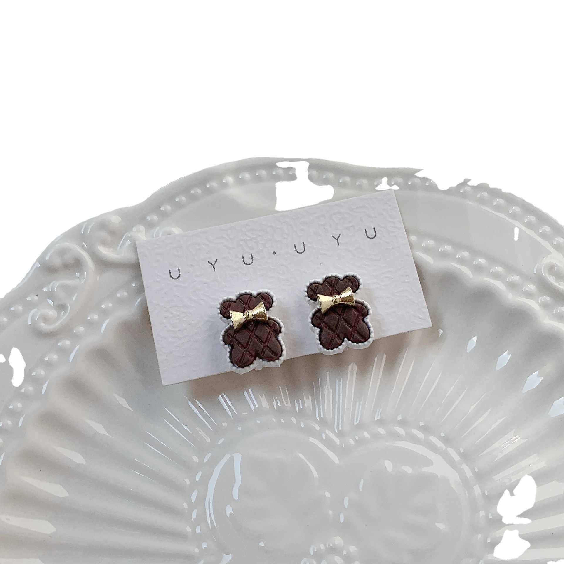 Wholesale of fresh, sweet and versatile women's ins earrings without ear piercings from Dongdaemun, South Korea Application Scenario