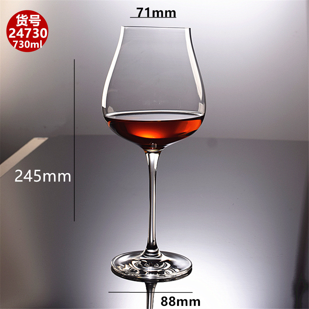 Crystal glass red wine glasses, tulip tall glasses, wine sets, home wine glass sets, wine glasses, European large-bellied glasses Specification drawing