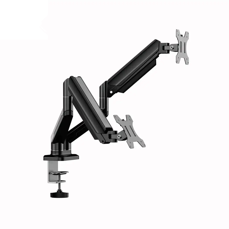 Best-selling dual-screen air pressure arm monitor stand 13-32 dual-arm computer stand lift base with a load capacity of 10 kilograms full figure