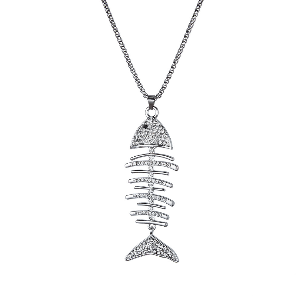 European and American titanium steel chain, the same style as the popular Instagram hip-hop long pendant, necklace, men's collar and women's accessory Application Scenario
