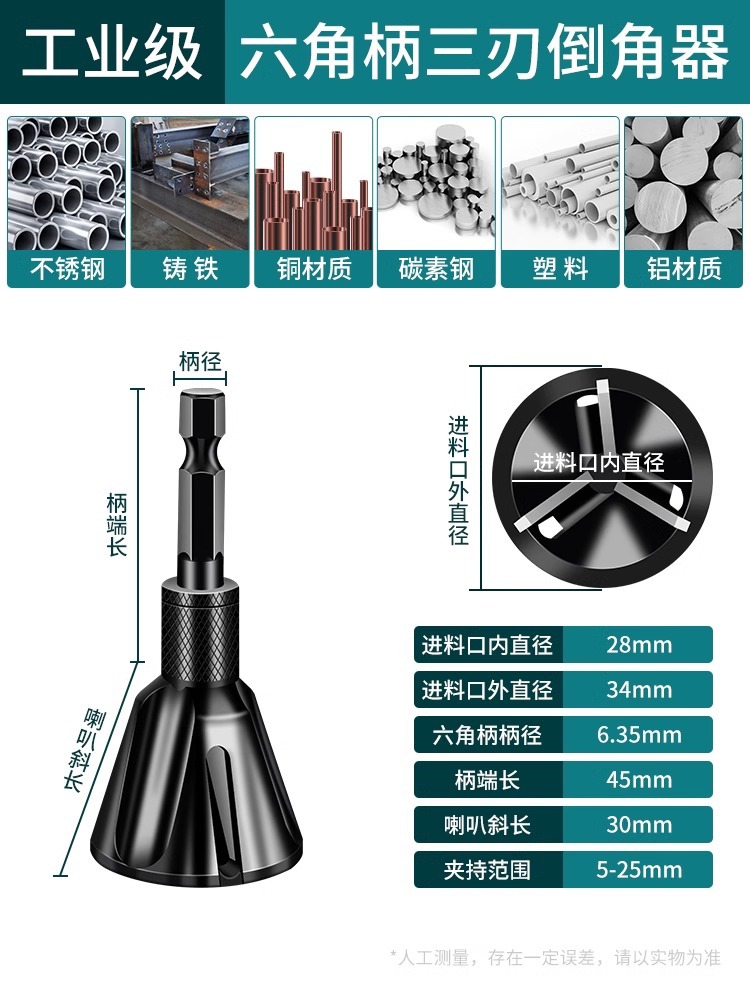 Deburring chamfering tool, outer circle chamfering knife, thread fillet trimming knife, screw and bolt trimming drill, screw rod undefined