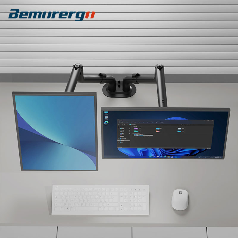 Dual-screen computer monitor 17-32 inch stand desktop desktop lift telescopic universal arm bracket mechanical arm Specification drawing