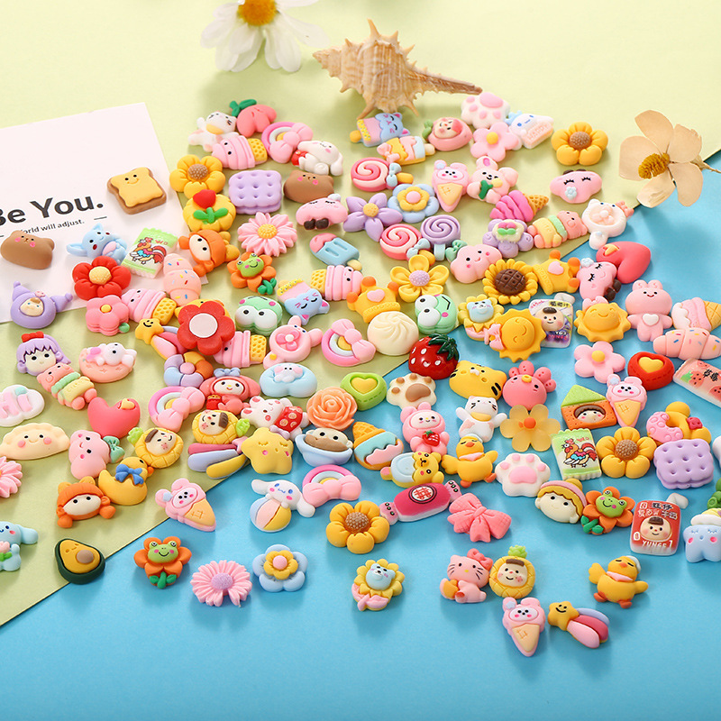 diy cream glue resin accessories, creative phone case stickers, three-dimensional water cup stickers, refrigerator stickers, accessory materials wholesale Specification drawing