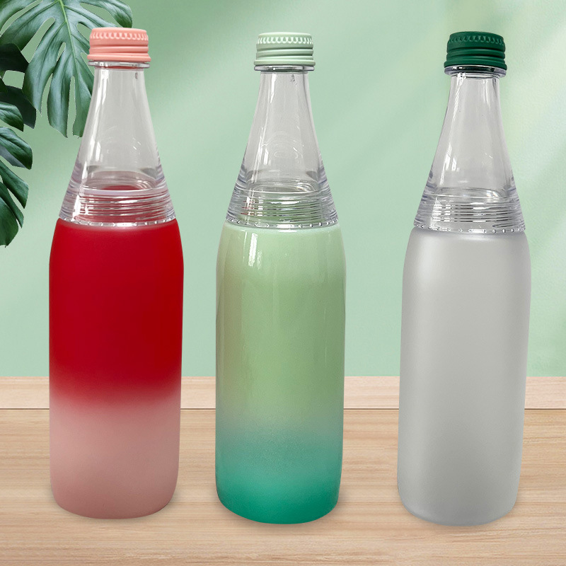 Cross-border exclusive fashion water bottles, Amazon's new plastic water bottles with gradient colors, outdoor water bottles, high-temperature resistant wholesale