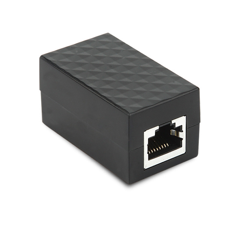 Manufacturer's RJ45 network cable connector for network dual-way head 8P8C shielded straight-through head network cable extender Item Picture