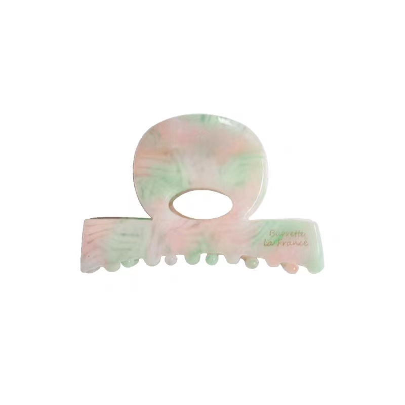 Korean-style acetate grappling clips for girls, shark clips on the back of the head, ponytail, niche semi-tied hair, high-end and versatile hair accessories Item Picture