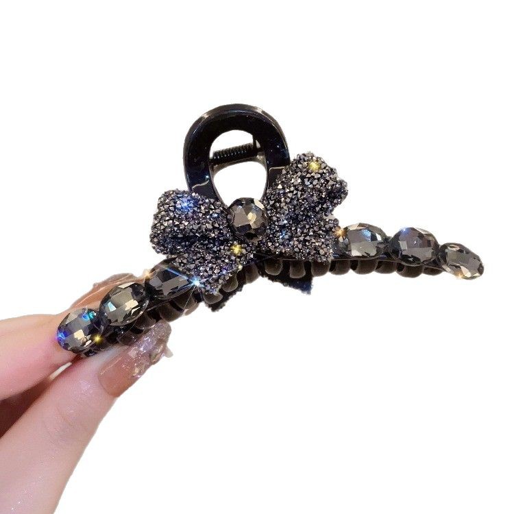 Retro Angolan red autumn and winter hairpin for women, large hair volume, back of the head hairpin, high-end shark hairpin Item Picture