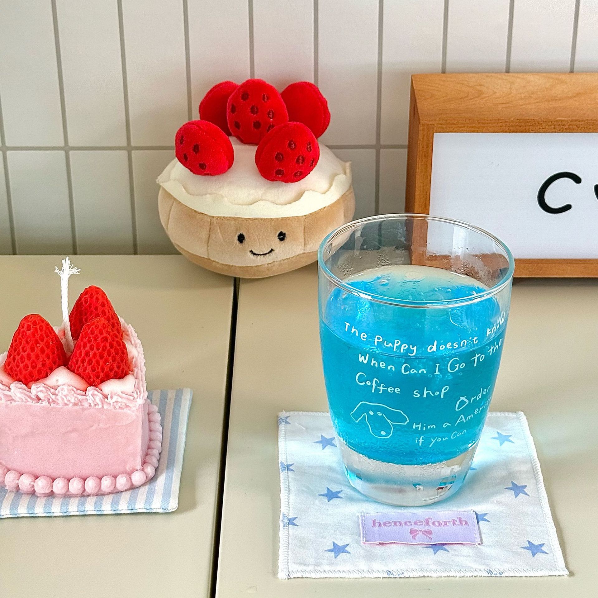 Boli Mei self-made Korean InS-style thick-bottomed glass cups, heat-resistant cups, coffee cups, household breakfast cups and water cups Specification drawing