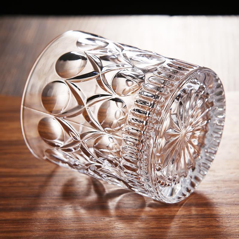 Wholesale of embossed Japanese whisky wine glasses, bar classic cocktails, glass beer glasses, vintage spirits, and foreign wine glasses Specification drawing