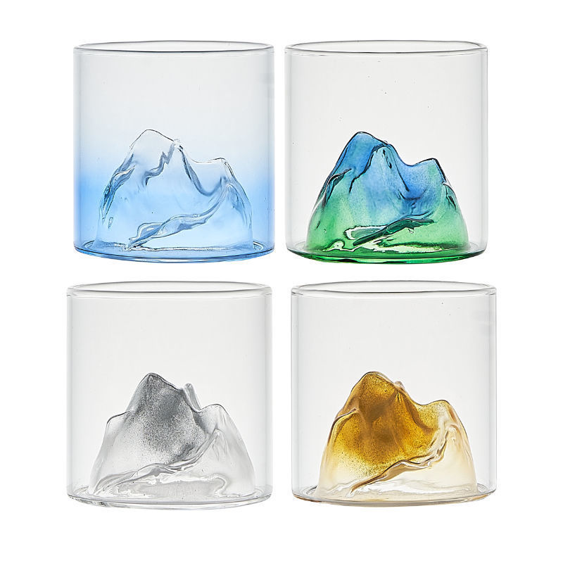 ins Douyin distribution: Guanshan Cup, glass Snow Mountain Small Tea cup, Owner's Cup, heat-resistant green tea Tasting cup, Gongfu Tea Trend Item Picture