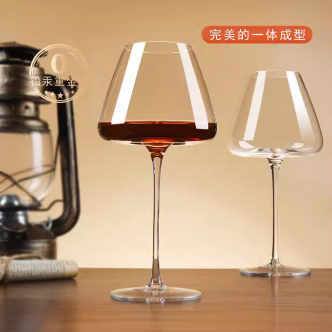In stock and dispatched immediately: Transparent large-bellied Burgundy wine glasses, tall wine glasses, home and commercial wine glass sets details Picture