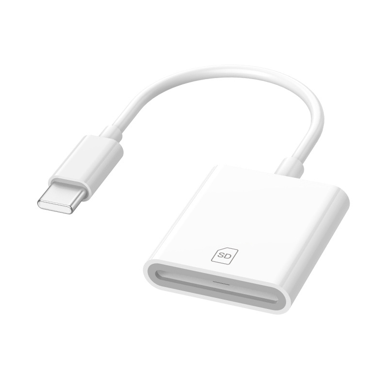 The iphone14 2 mobile phone card reader is compatible with the iPhone 13 for reading SD TF single-lens reflex camera adapters and memory cards Item Picture