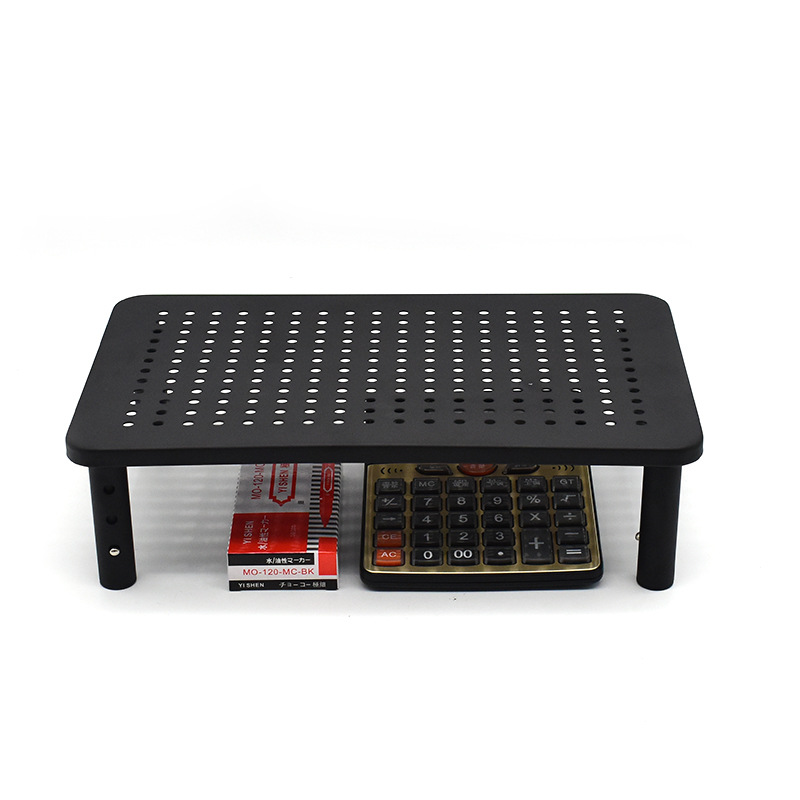 The metal monitor stand with adjustable height is a notebook/printer stand and monitor platform