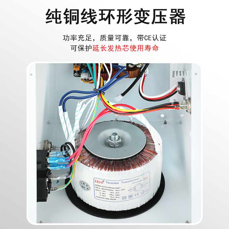 Jianding 150W semi-automatic multi-functional soldering machine, aviation plug switch, light strip, circuit board, light bead, foot pedal type Application Scenario