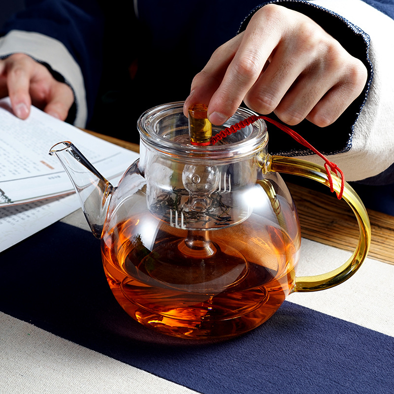 The multi-purpose Zen Dao high borosilicate tea pot for steaming and boiling, the household teapot for steaming tea, the health-preserving heat-resistant glass teapot Application Scenario