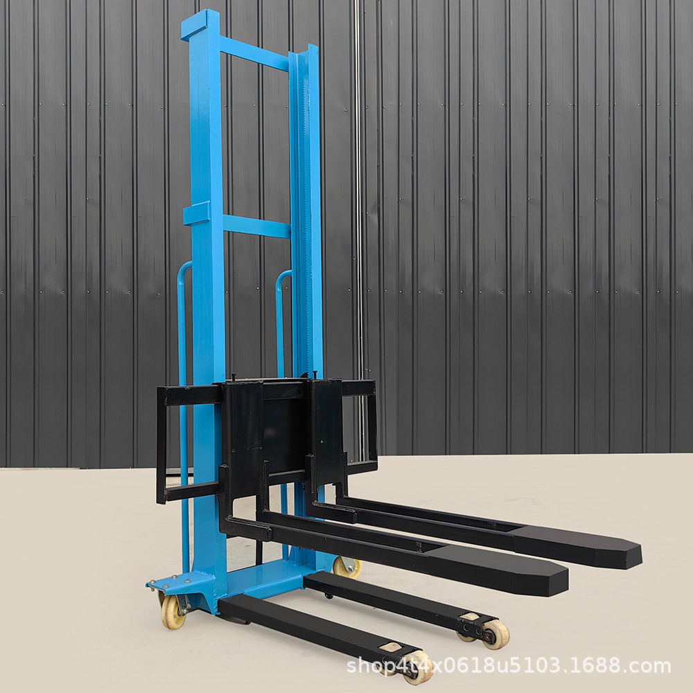 The new electric truck-mounted forklift is equipped with a remote-controlled automatic lifting 1-ton small electric hydraulic vehicle-following material handling system Application Scenario