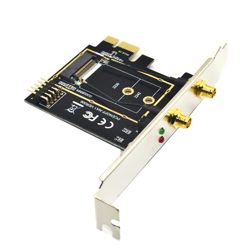 PCI-E to NGFF M.2 WIFI Wireless module adapter KEY-E WIFI wireless network card Bluetooth adapter card Application Scenario