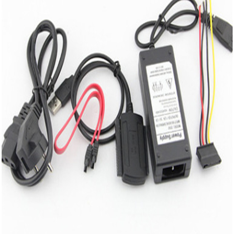 The manufacturer supplies USB2.0 to IDE/SATA three-in-one adapter cables and USB2.0 to IDE easy-to-drive cables Item Picture