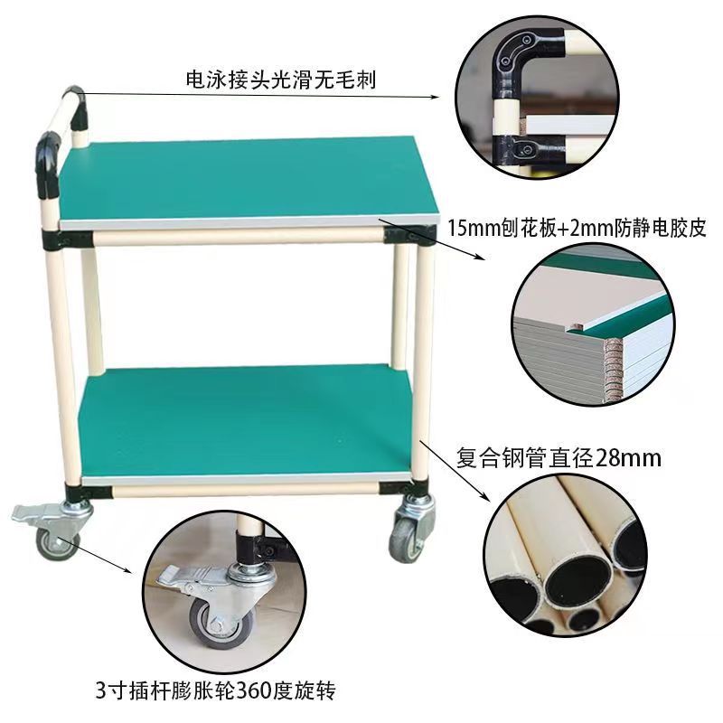 Factory wholesale multi-layer mobile material trolleys, lean pipe trolleys, anti-static turnover trolleys, wire rod tool trolleys Specification drawing