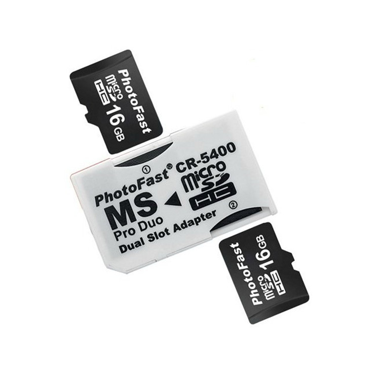 PSP memory card holder, dual TF card to MS memory stick, dual armor CR5400 supports up to 64GB full figure
