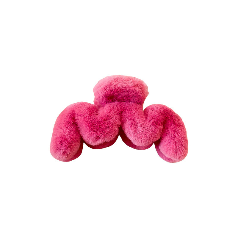 Extra-large spring and summer plush grab, cloud hair clip, dopamine sweet, back of the head, updo, shark clip hair accessory Item Picture