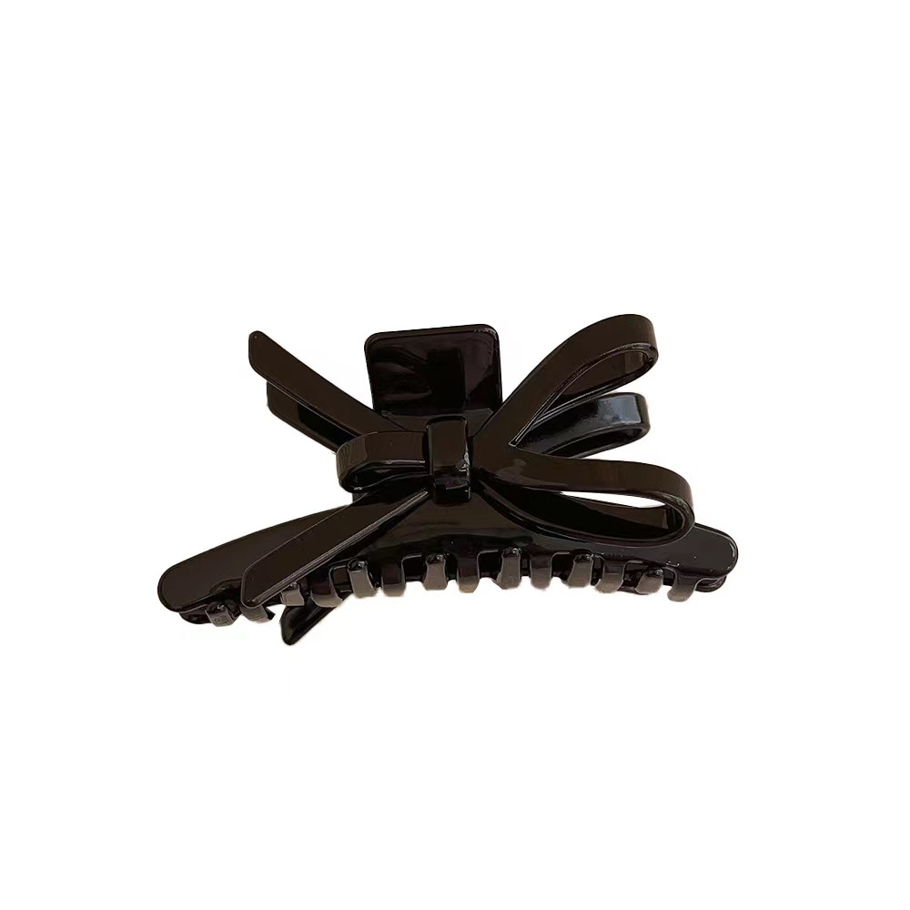 Hold on tight! Niche, non-identical, high-quality acetate bow, shark clip at the back of the head, grab clip, hair clip, hairpin Item Picture