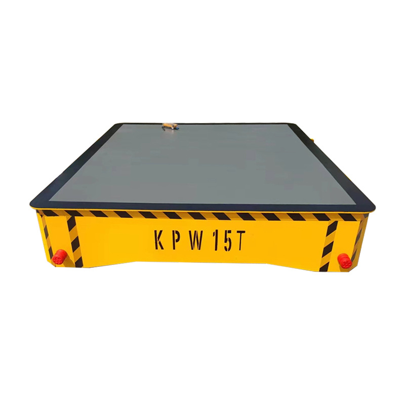 Electric trackless platform car 5/10 ton industrial warehouse handling platform car wireless remote control universal intelligent platform car Item Picture