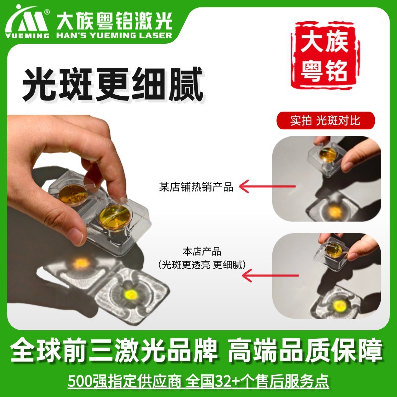 Laser machine focusing lens, CO2 laser, Hans Yueming laser, laser engraving machine, laser cutting machine focusing lens details Picture