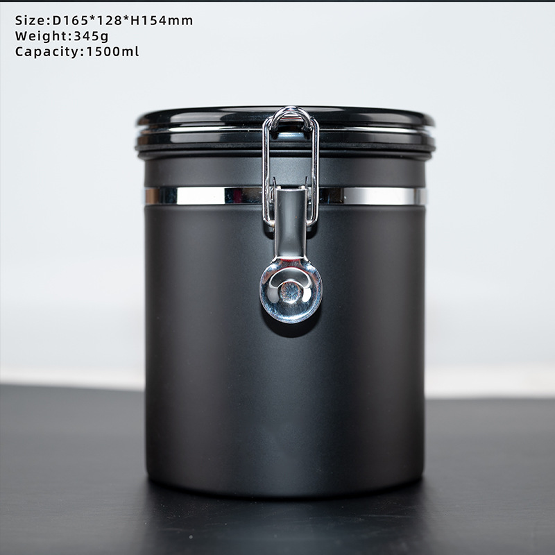 304 stainless steel coffee bean storage tank, sealed tank, tea can, milk powder storage tank, coffee bean can Specification drawing