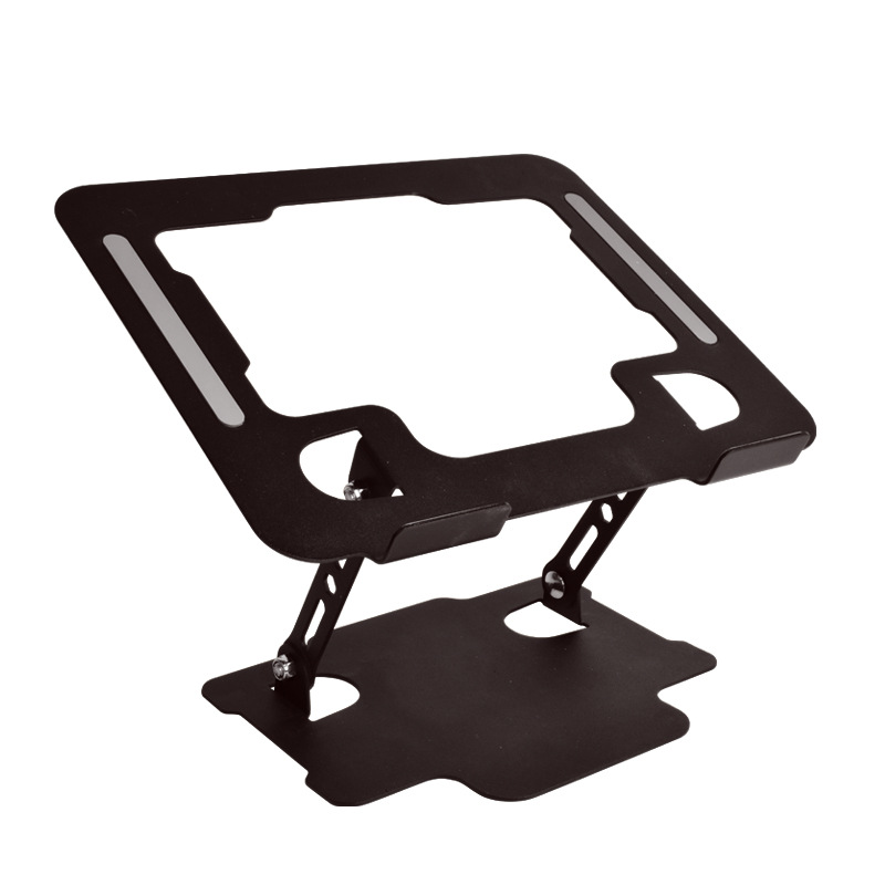 All-metal height-increasing heat dissipation stand for notebook computers, universal folding and lifting portable stand for gaming laptops Item Picture
