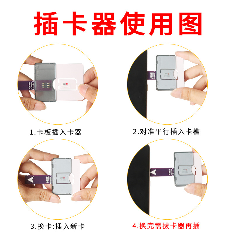 Applicable to card opening and testing in business halls, external card slots for Apple and Android devices, and sim card reader repair in mobile phone stores without restarting Specification drawing