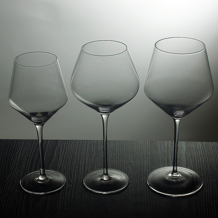 Factory direct sales of handcrafted crystal red wine glasses, oversized Burgundy wine glasses, wine glasses and tall wine glasses details Picture