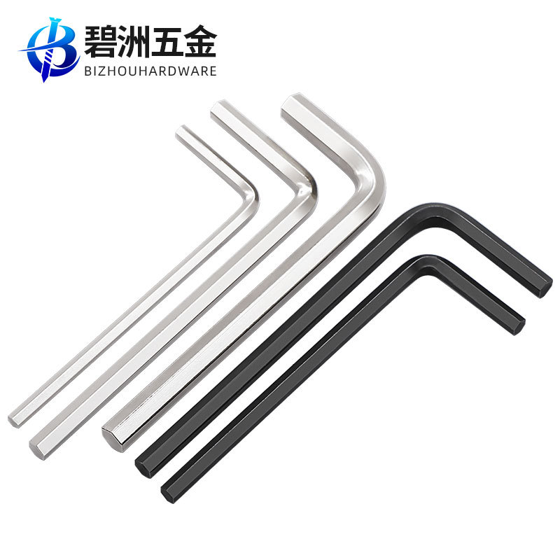 Nickel-plated L-shaped hex socket wrench, metric iron black hex socket wrench, hex key screwdriver tool, 0.9mm-8mm Application Scenario