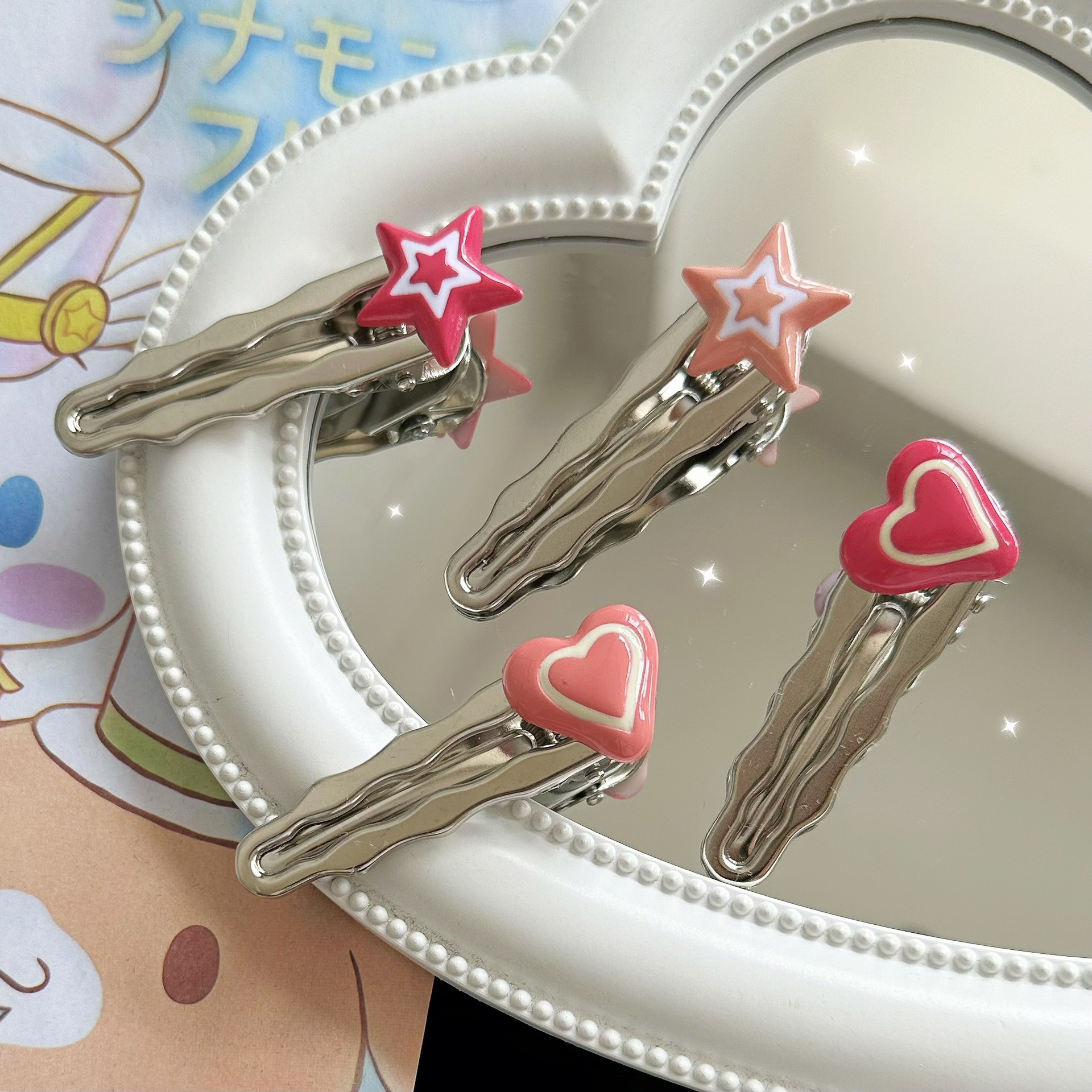 Metal InS-style hair clips, hairpin clips by the fringe, one-yuan wholesale, trendy hair accessories, summer high-end style hair clips Application Scenario