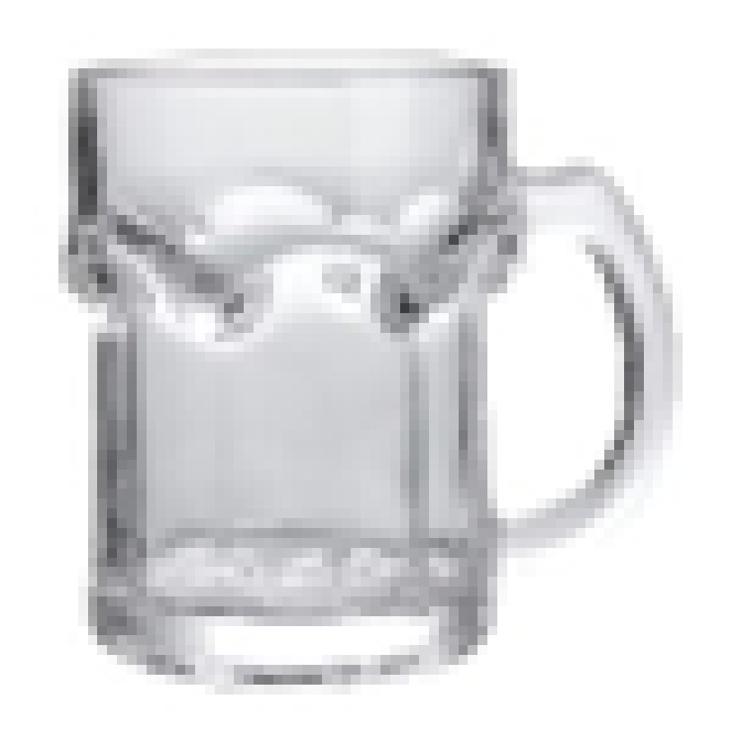 Thickened glass with handle, creative large-capacity 1-liter draft beer cup, 500ml cup, Foga White Hero Cup Item Picture