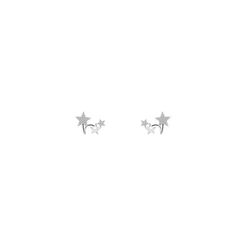 The 2025 new Star Zircon pearl stud earrings for women's ins are a niche design with a light luxury and delicate charm Item Picture