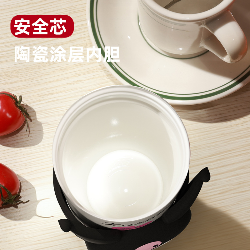 Authentic HelloKitty insulated cup, new coffee cup, high appearance level birthday gift Sanrio straw water cup Specification drawing