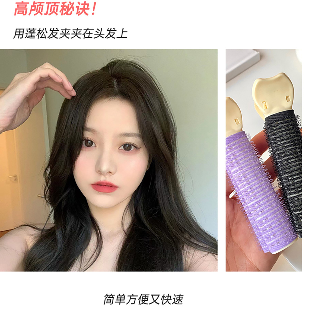 Qiyue Air bangs Clip fixes hair without damaging it, plastic lazy person's hair volupting clip magic curls Application Scenario