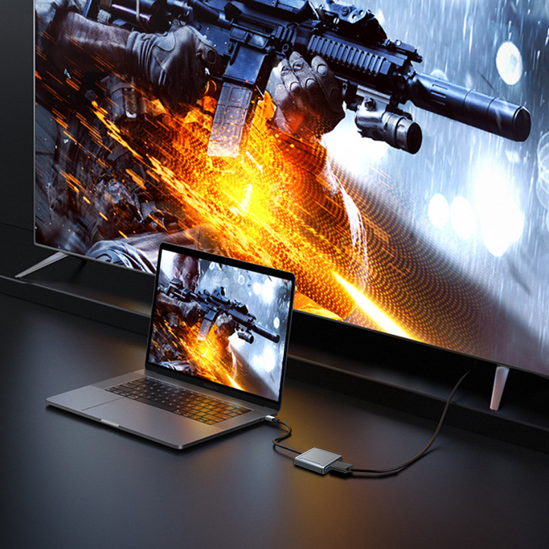 USB C to DisplayPort 3-in-1 USB3.1Type-C to USB+DP+PD Laptop Docking Station Application Scenario