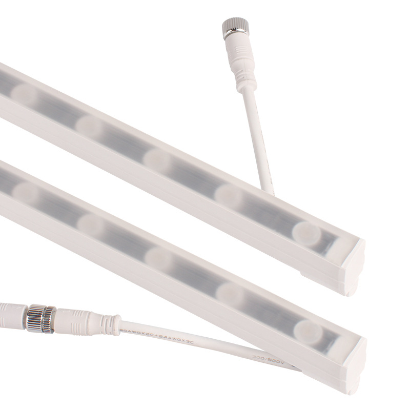 2020 Flexible silicone ip65 outdoor lens led wall-washing light Landscape Lighting Project dmx512 strip light Application Scenario