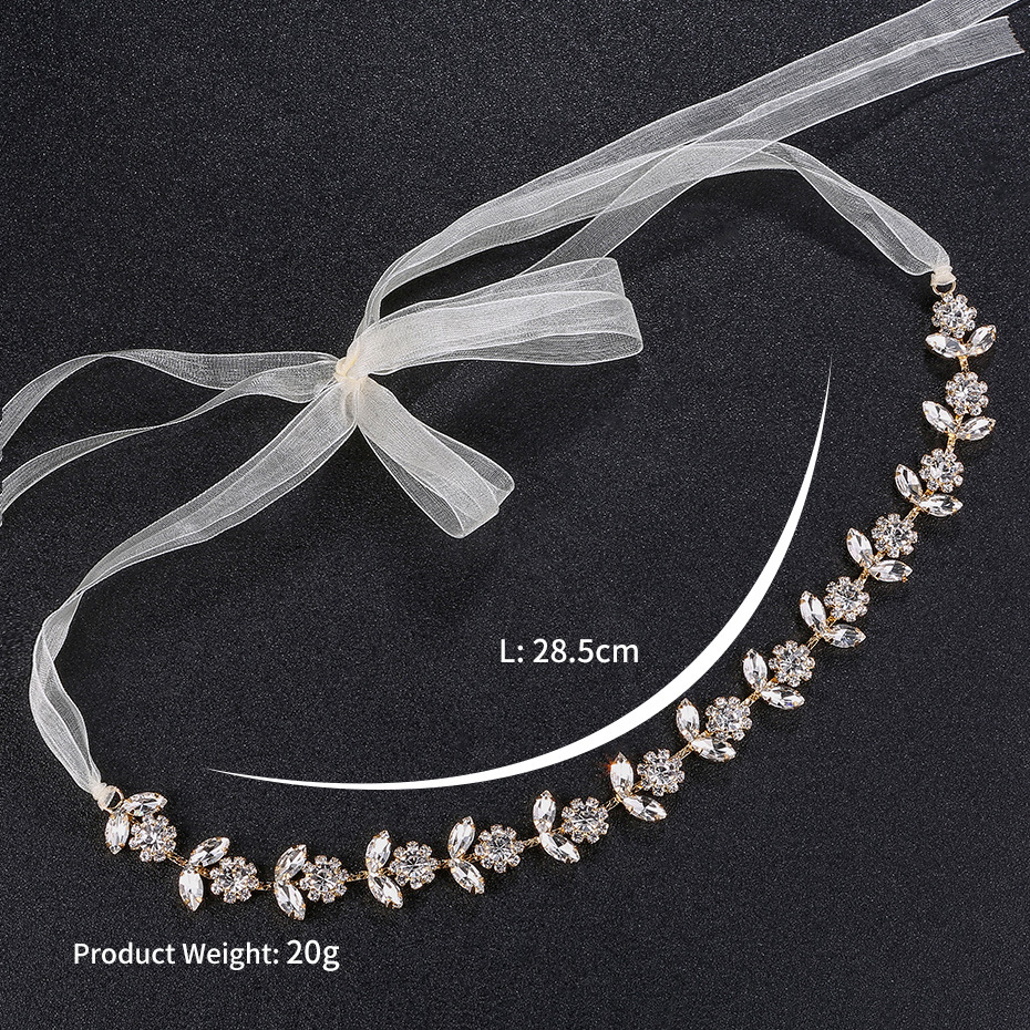 Wholesale of new European and American rhinestone headbands, simple bridal accessories, sunflower headbands, and luxurious and elegant bridal headwear Application Scenario