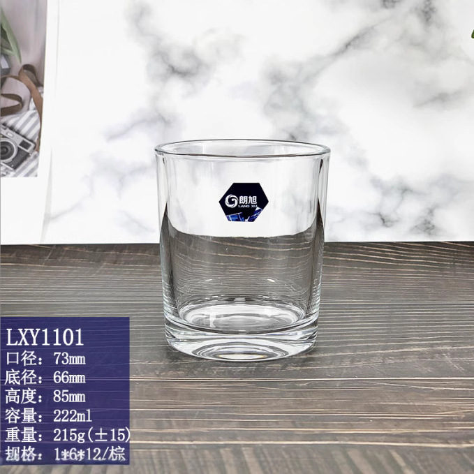 Langxu Glass Breakfast milk Cup, straight cup manufacturer wholesale, juice water cup, thickened heat-resistant high-end dining cup Item Picture