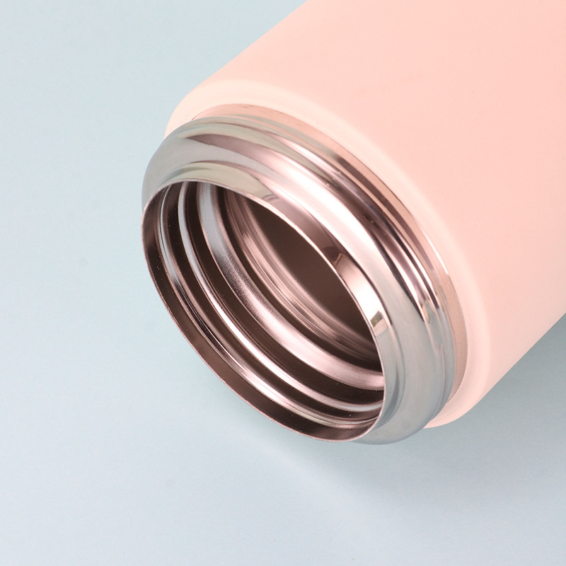 Wholesale of cross-border 316 stainless steel double-layer insulated cups with spoons, vacuum insulated cups, and outdoor large-capacity steaming POTS details Picture