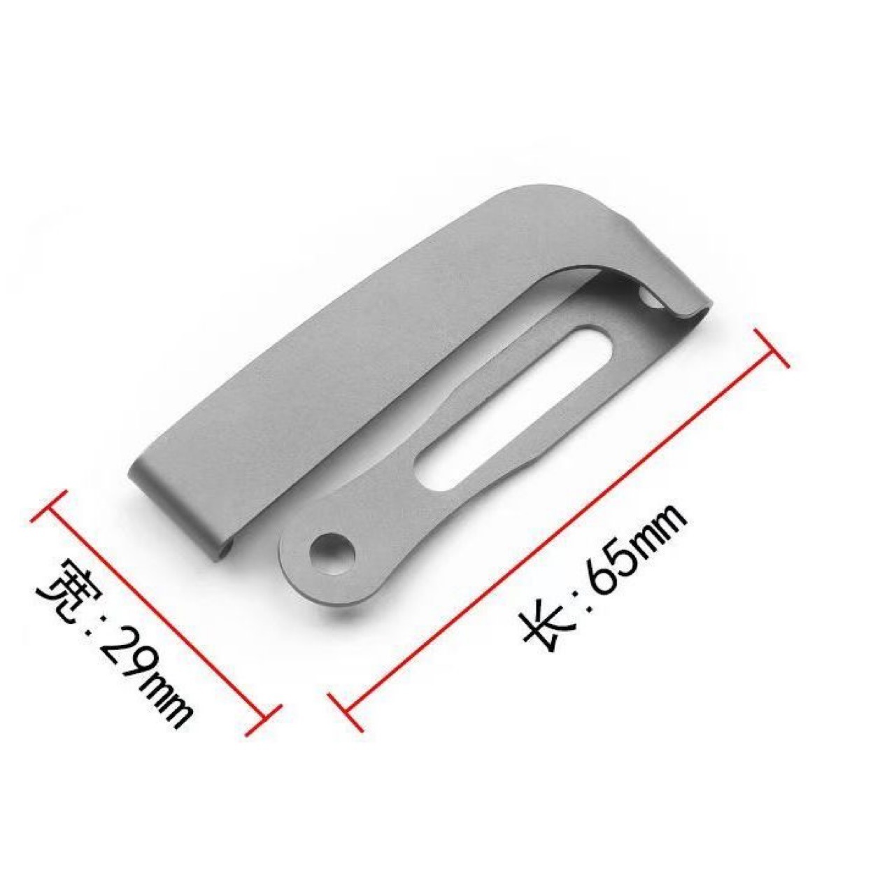 Cross-border stainless steel k sheath waist clamp knife, K sheath fixed back clamp knife sheath accessories, portable black clamp gun holster belt through details Picture